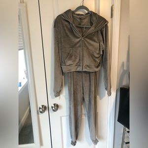 SKIMS Velour Track Jogger Set